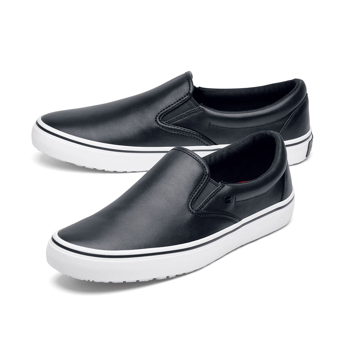 Black slip resistant sneakers hot sale