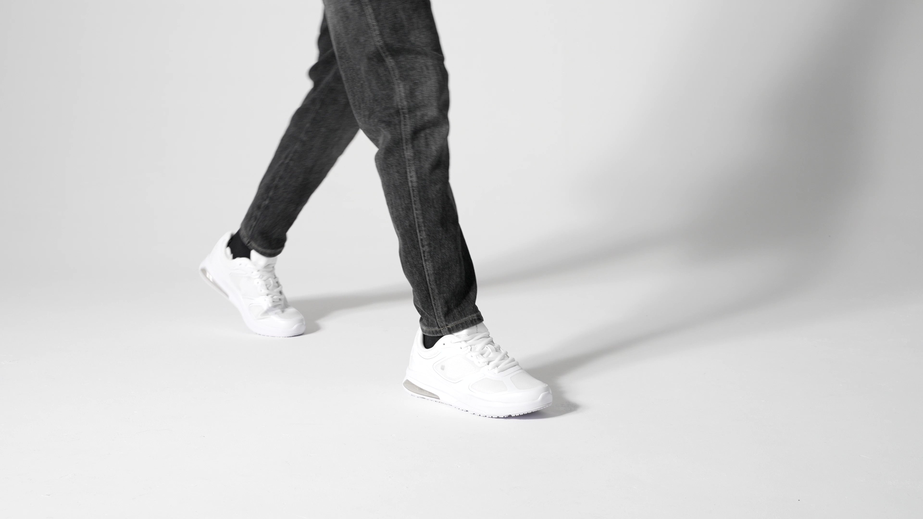 The Evolution II White from Shoes For Crews are slip-resistant and water-resistant trainers,  product video.